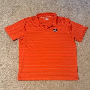 Auburn University Under Armour Orange striped Polo Shirt